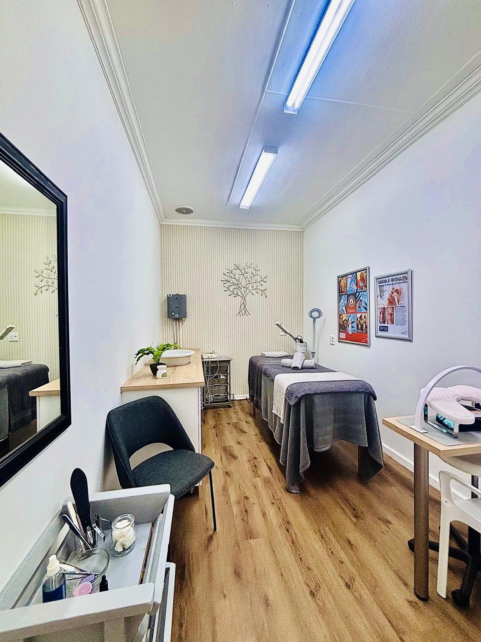 Massage table at Madia's Beauty
